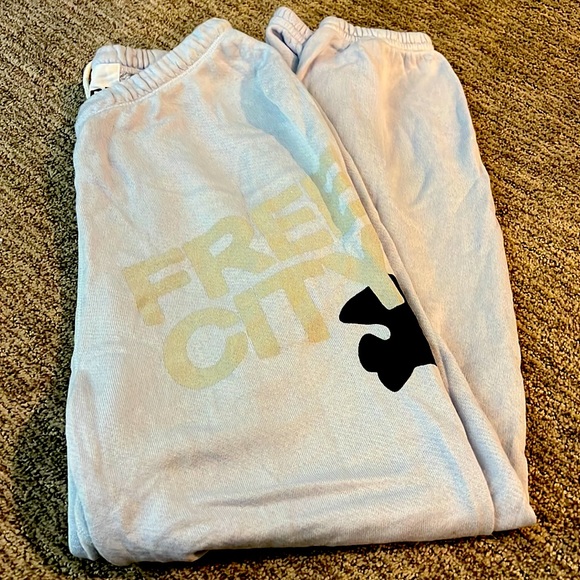freecity Other - Free City baby blue sweats, like new condition in adult xs for sale